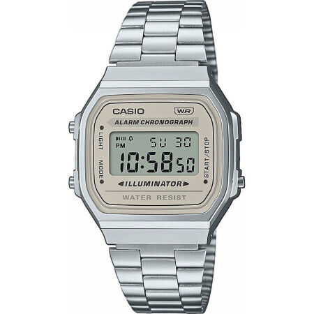Unisex Watch Casio VINTAGE ICONIC Beige Silver (Ø 36 mm) (Ø 39 mm)